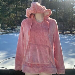 Cozy Pink Fleece Hoodie for Women